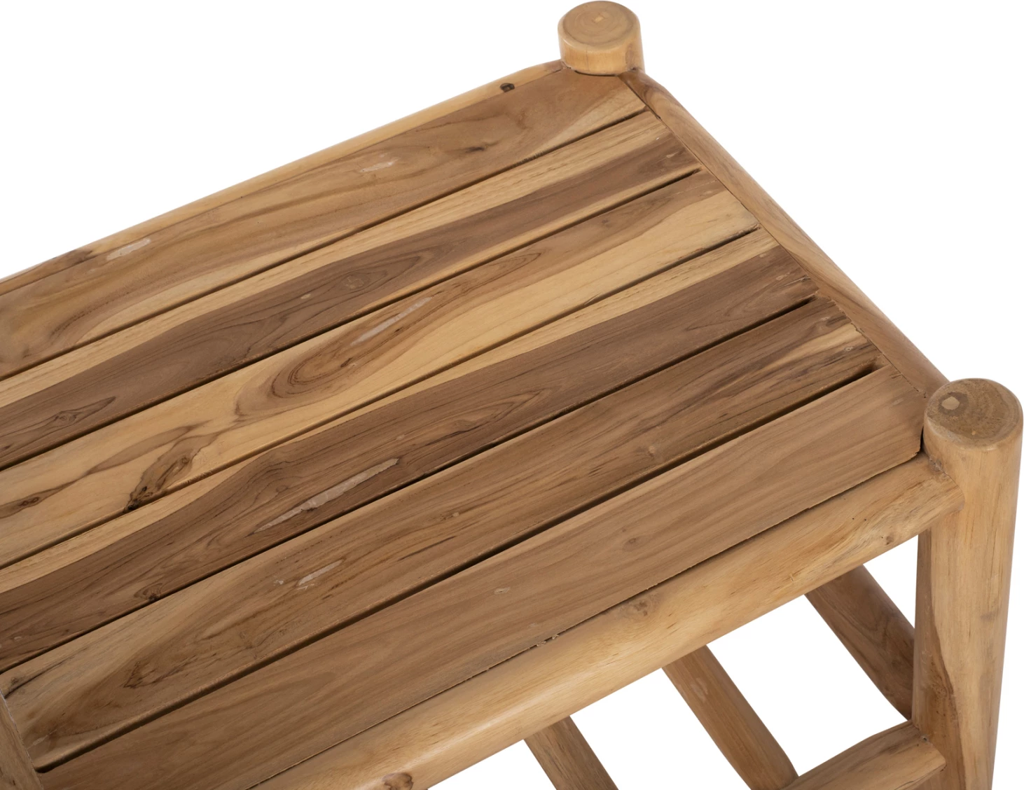 Komplet 4 kosov FH9340 masivni tik naravno-bela