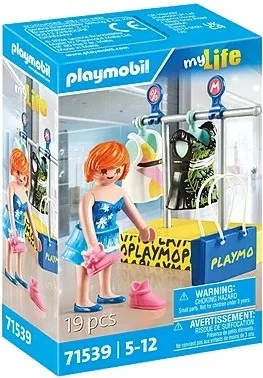 Set za igranje nakupovanja Playmobil My Life 71539, 19 kosov