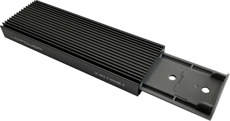 Zunanja ohišje za SSD M.2 LC-Power LC-M2-C-NVME-3, USB Type-C, črno