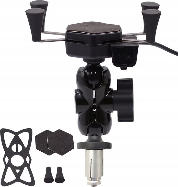 Držalo za telefon za motor FreedConn MC7C + BM2R, črno