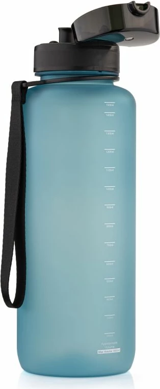 Športna steklenica Meteor, sivo-modra