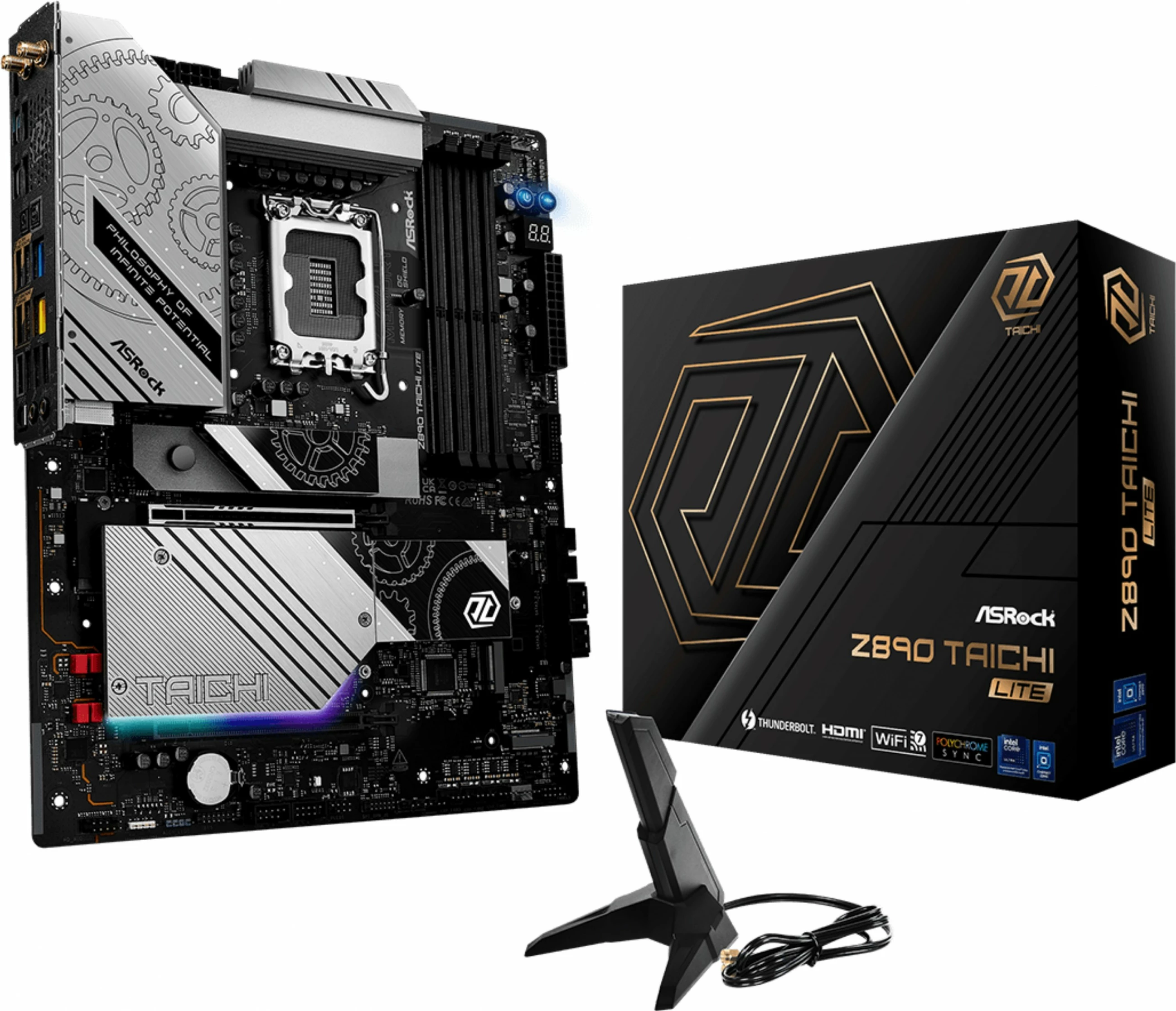 Matična plošča ASRock Z890 Taichi Lite, Intel, LGA 1851, DDR5, 256 GB