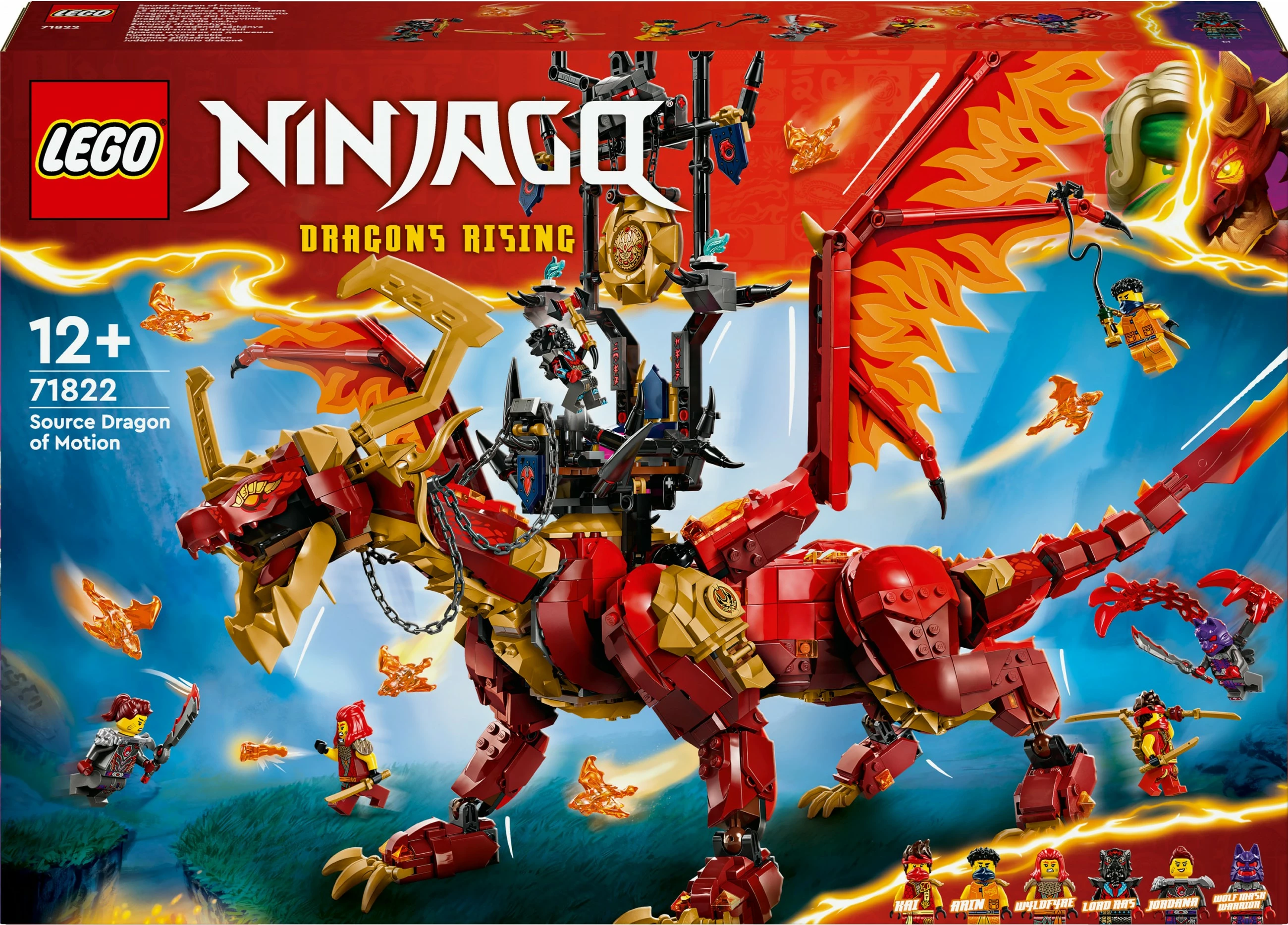 Set za gradnjo Ninjago Quelldrache der Bewegung, LEGO 71822, večbarven