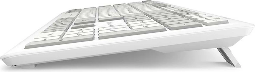 Moderna in funkcionalna tipkovnica, Sharkoon OfficePal K30W, DE razpored, Rubberdome, bela