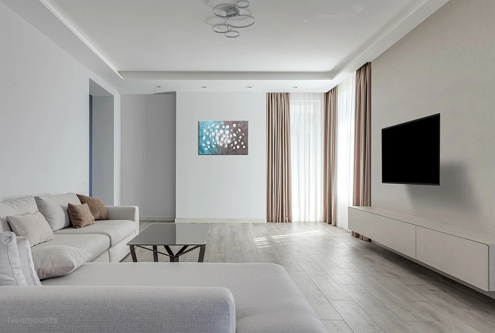 Stenski nosilec za zaslone do 55", Neomounts WL40S-850BL12, 100 x 100 mm - 200 x 200 mm, jeklo, črn