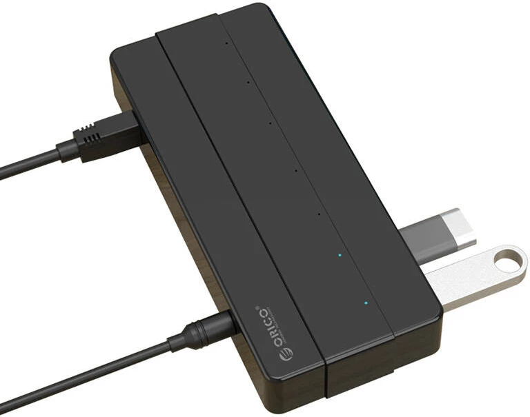 USB 3.0 hub Orico H7928-U3-V1, 7 vrat, črn