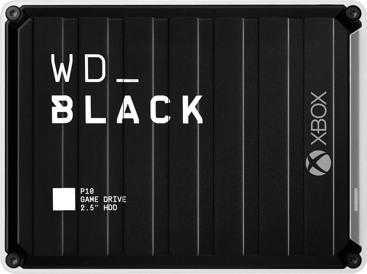 Zunanji trdi disk 2TB Western Digital WD BLACK P10 Game Drive, USB 3.2, za Xbox, črno/bele