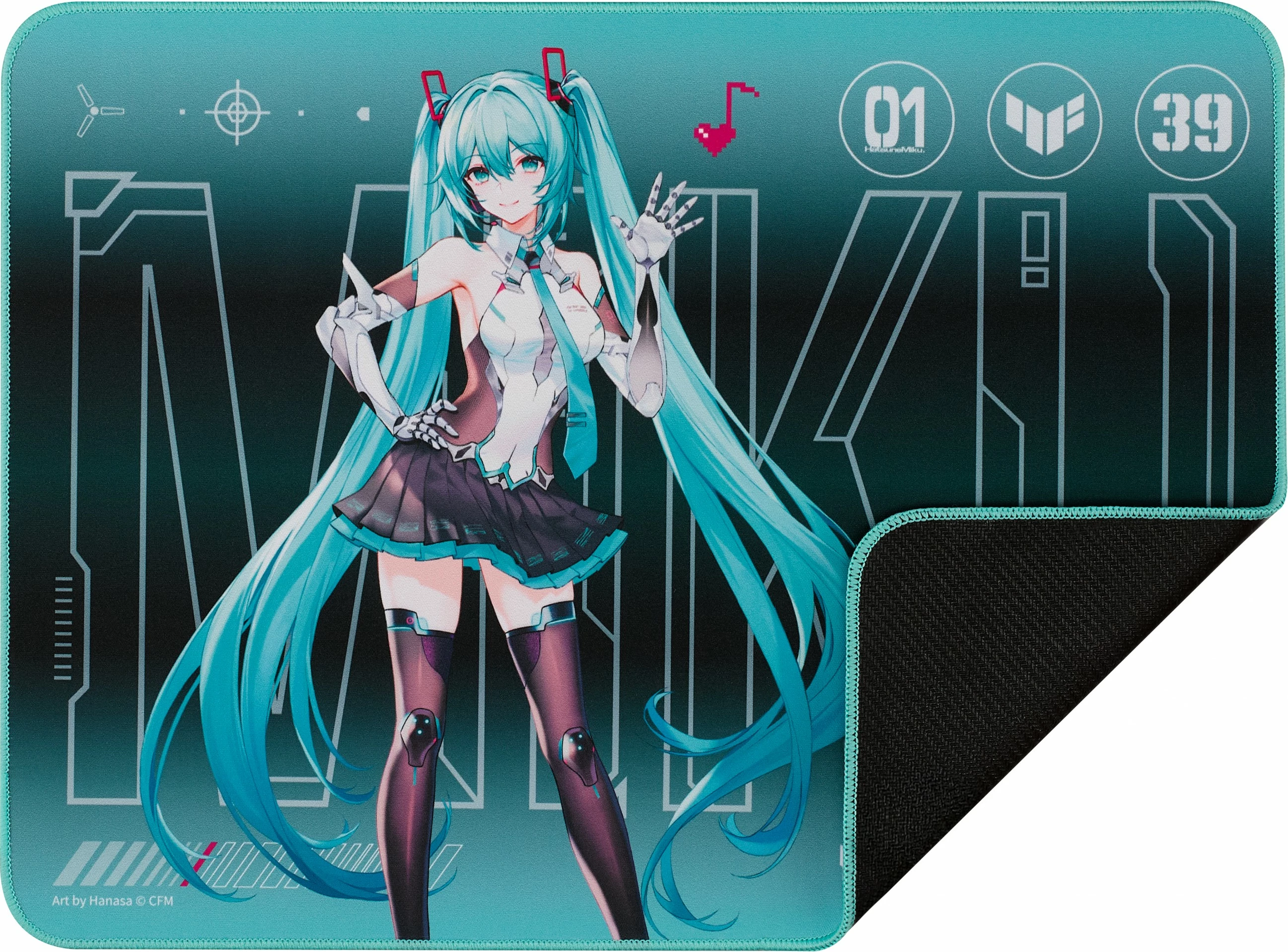 Podloga za miško TUF Gaming P1 Hatsune Miku Edition, ASUS