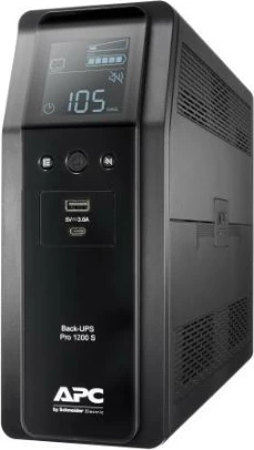 Neprekinjeno napajanje (UPS) APC BR1200SI Back-UPS Pro, 1200 VA/720 W, 8×C13, LCD, črn