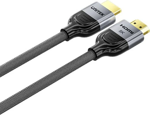 Kabel HDMI 3 m, 8K, HDMI 2.1, siv — UNITEK C11093RGY01-3M
