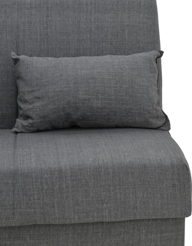 Raztegljiv trosed s shranjevalnim prostorom Romina, antracit blago, 190x75x85 cm