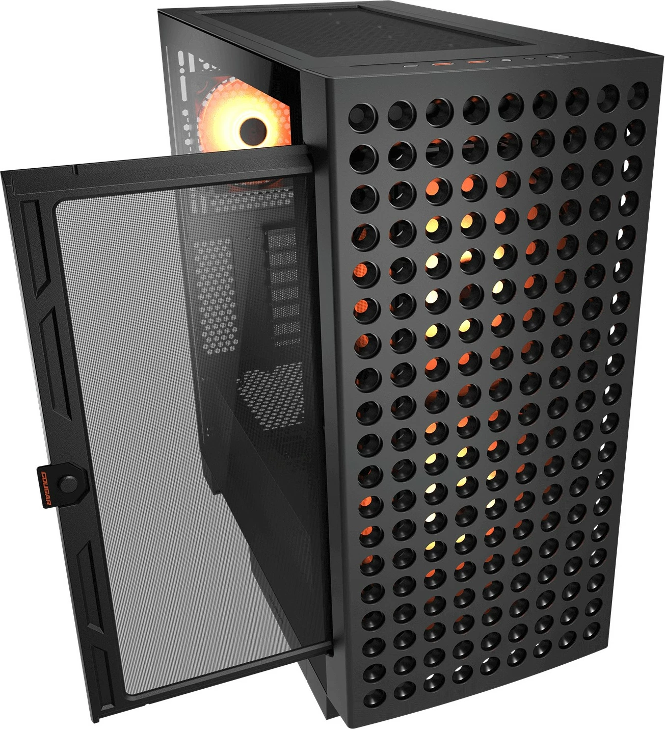 Midi računalniško ohišje Cougar Airface ECO, ARGB, črno