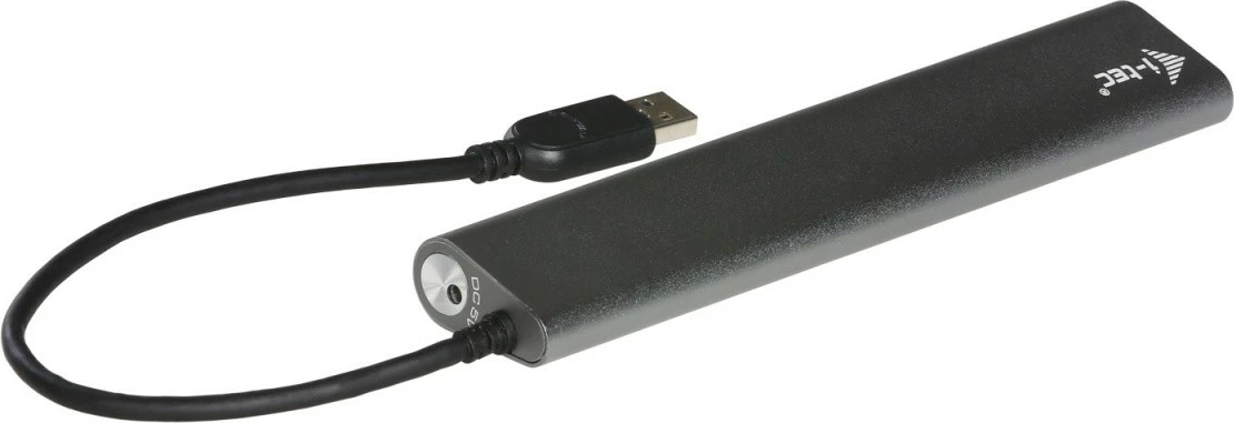 Metalen USB razdelilec, 7 USB 3.0 priključkov, i-tec U3HUB778, črn