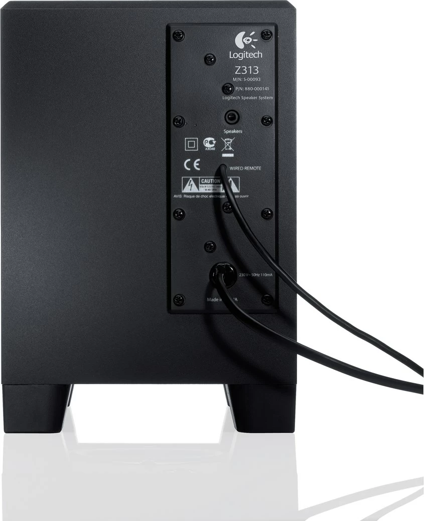 Zvočni sistem 2.1 Logitech Z313, črn