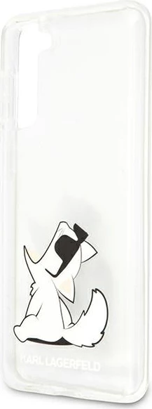 Ovitek za telefon Choupette Fun, Karl Lagerfeld, za Samsung Galaxy S21+, prozoren