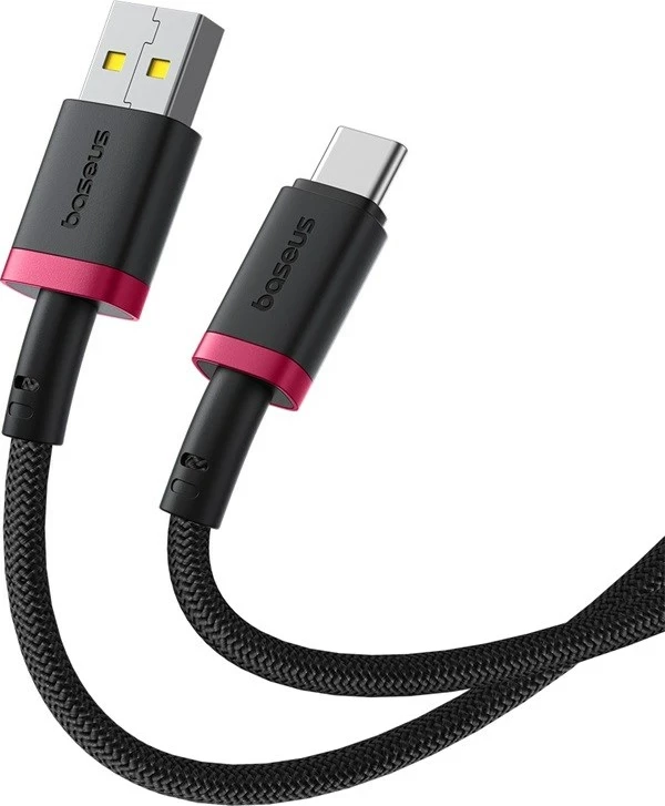 Kabel za hitro polnjenje USB Type A na Type C Baseus Dura, 60 W, 2 m, črn