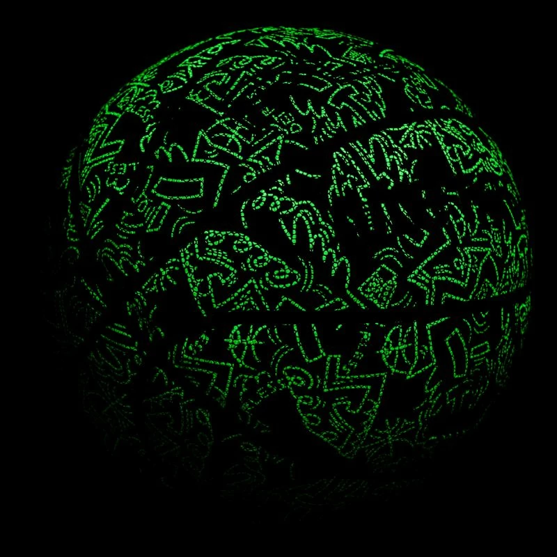 Fluorescenčen košarkarski žog Meteor, zelena