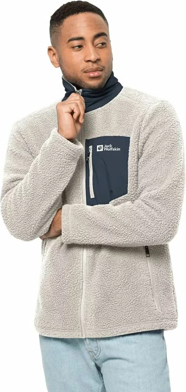 Pulover za moške Jack Wolfskin, bel