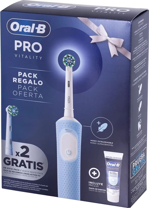 Električna zobna ščetka Vitality Pro D103, Braun Oral-B, modra