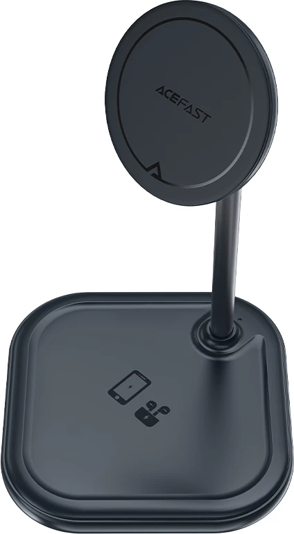 Brezžični polnilec Acefast E6, 15 W, MagSafe, za iPhone in AirPods, siv