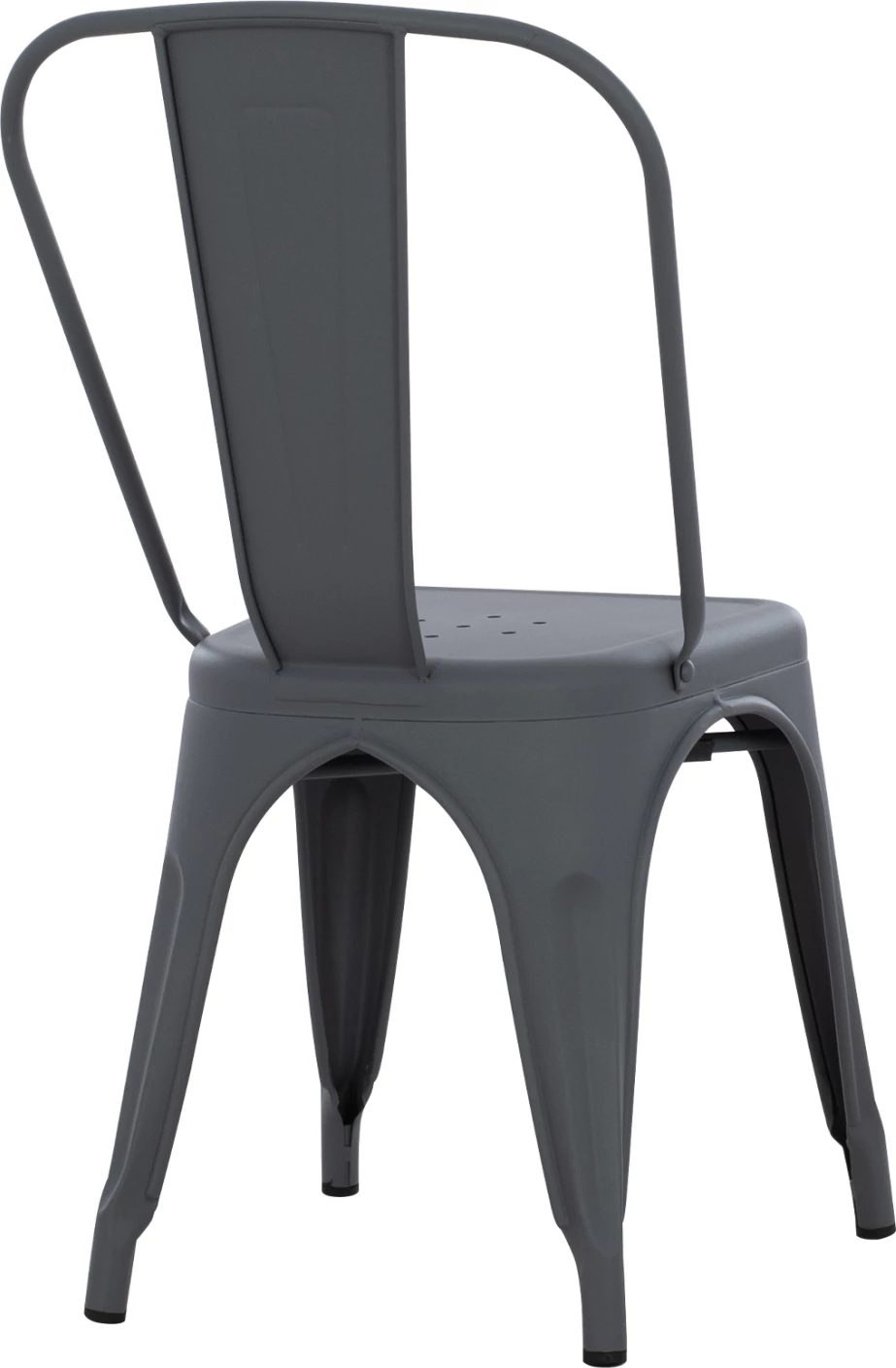 Kovinski stol MELITA FH8641.10 v sivi barvi 43x50x82Hcm