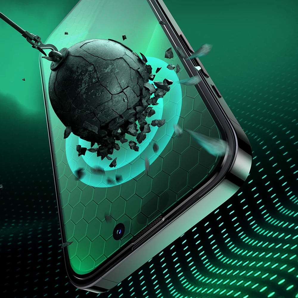 Zaščitno steklo proti modri svetlobi Joyroom JR-G03 za iPhone 14 Plus, zeleno