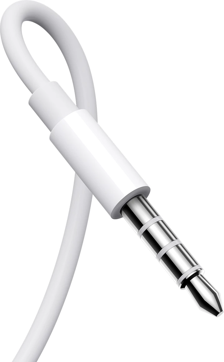 Slušalke z žico in daljinskim upravljalnikom, mini jack 3,5 mm, bele Joyroom JR-EW01