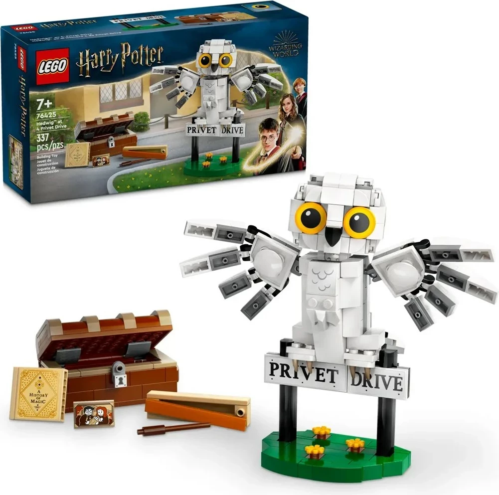 Scena Hedwig v 4 Privet Drive, LEGO Harry Potter 76425