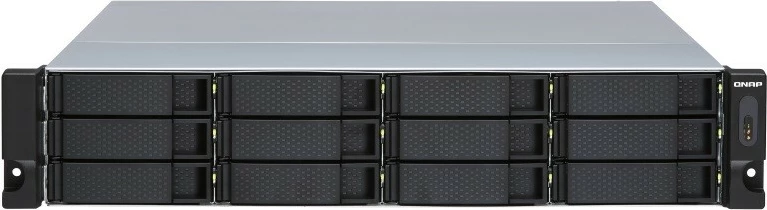 JBOD rack ohišje 2U, QNAP TL-R1200S-RP, 12 x 3,5'' SATA 6 Gb/s, povezava SFF-8088/SFF-8644, napajanje 250 W x2
