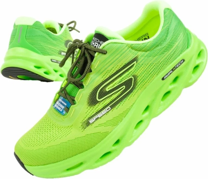 Tekmovalne tekaške superge Skechers, zelene