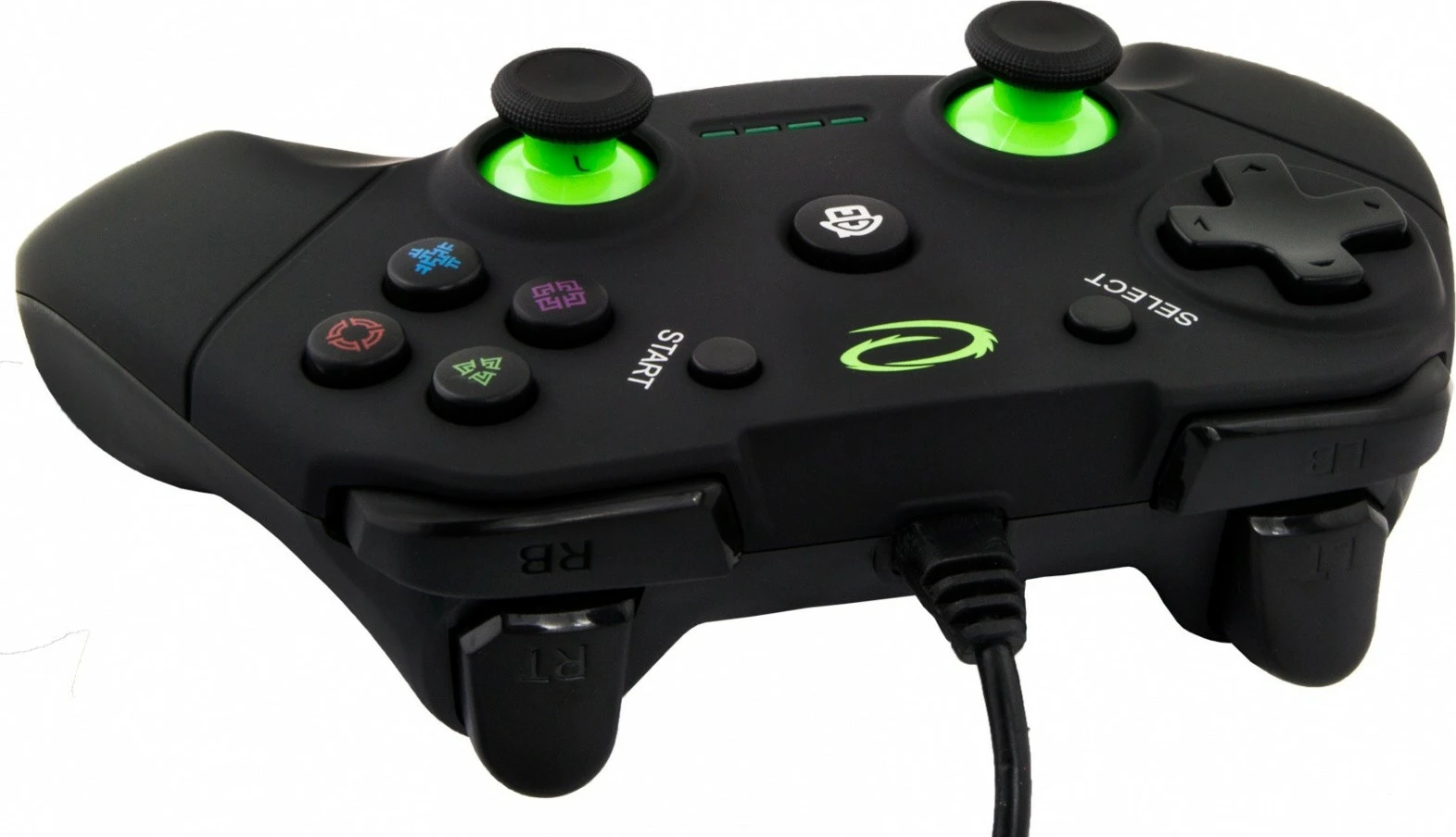 Igralni plošček z žico, Esperanza EGG110K za PC/PS3, črno/zelen