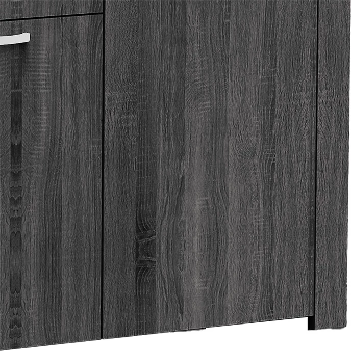 Bufet Kinley, siva-wenge, 210x40x82 cm