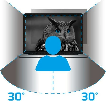 Zasebni filter 15,6" 16:9, črn Natec Owl NFP-1475