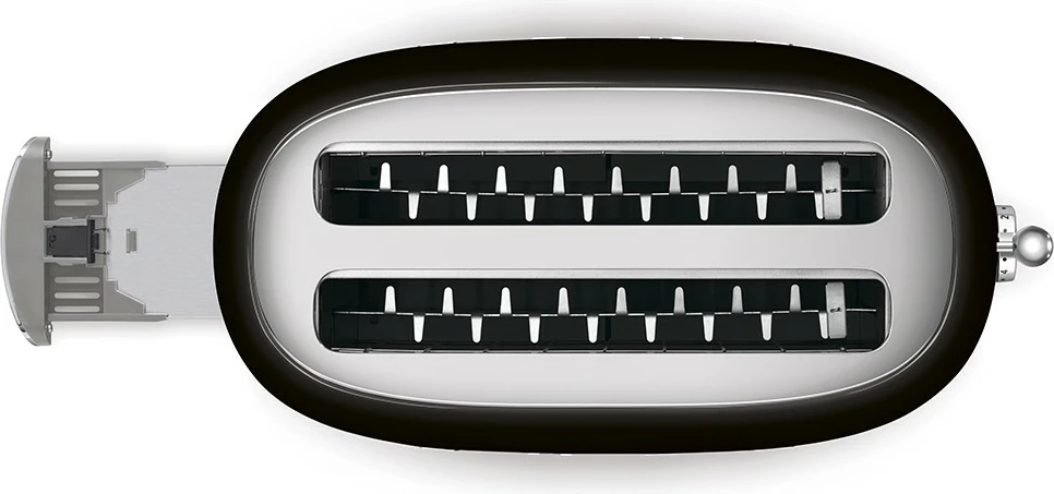 Toster SMEG TSF02BLEU 4 rezine, 1500 W, črn