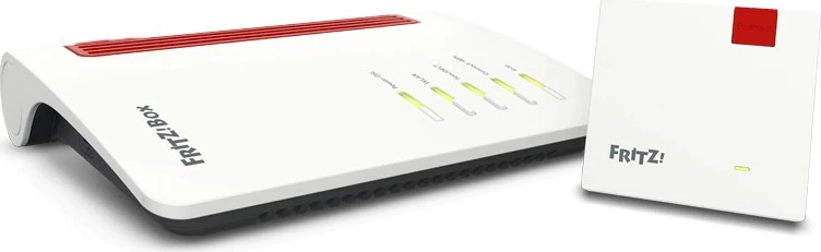 Mesh komplet FRITZ! 7530 AX + 1200 AX, Wi‑Fi Mesh, bel