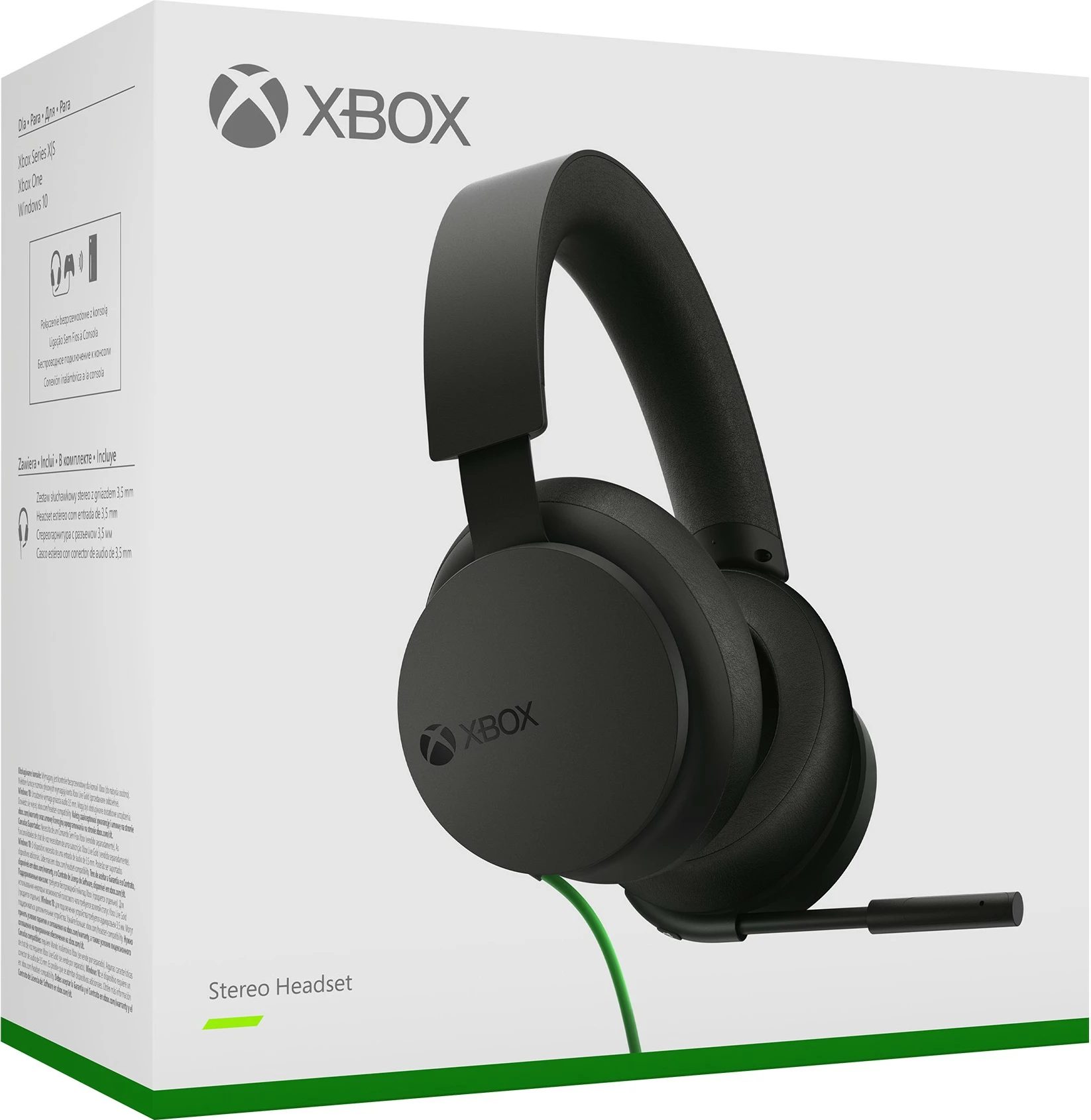 Gaming stereo slušalke Microsoft Xbox, žične, 740 g, črne