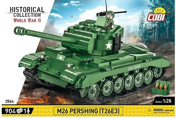 Model tanka Pershing T26E3, Cobi Klocki M26, 904 kosi, zelen