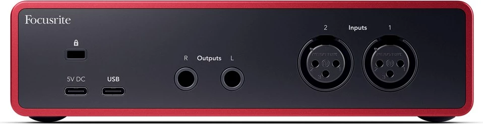 Zvočni vmesnik Focusrite Scarlett 2i2 USB-C 4. gen, rdeč