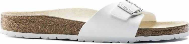 Ženski natikači Birkenstock Madrid Birko-Flor, beli