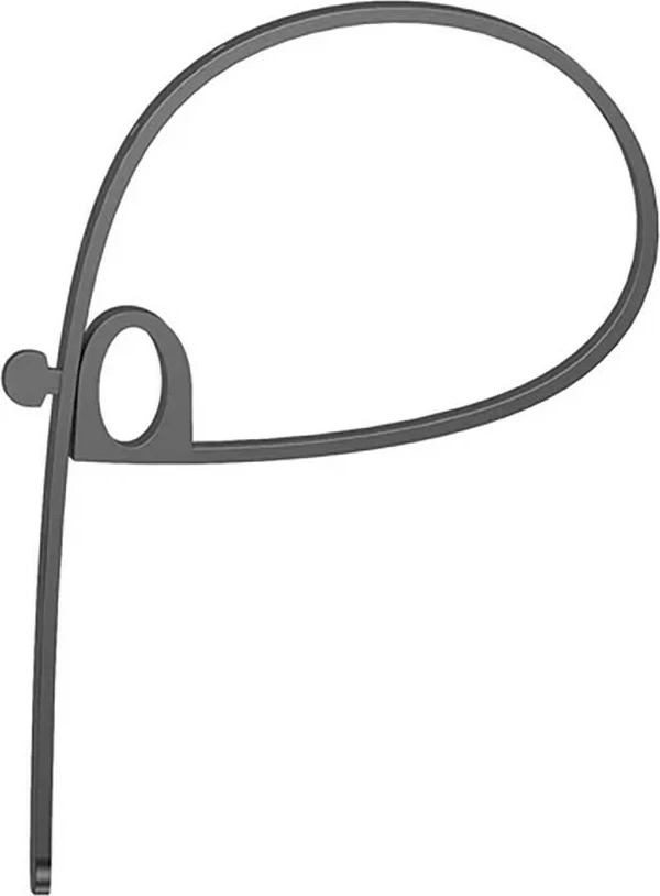 Silikonski trakovi za kable Unitek, 5 kosov, črno/sivi