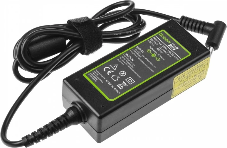 Polnilnik za prenosnik Green Cell AD74P, 45 W, črn