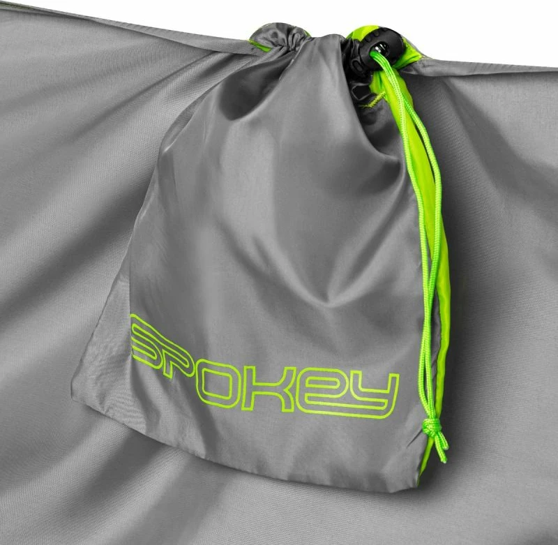 Ultralahka turistična viseča mreža Spokey Air Rocker, zelena in siva