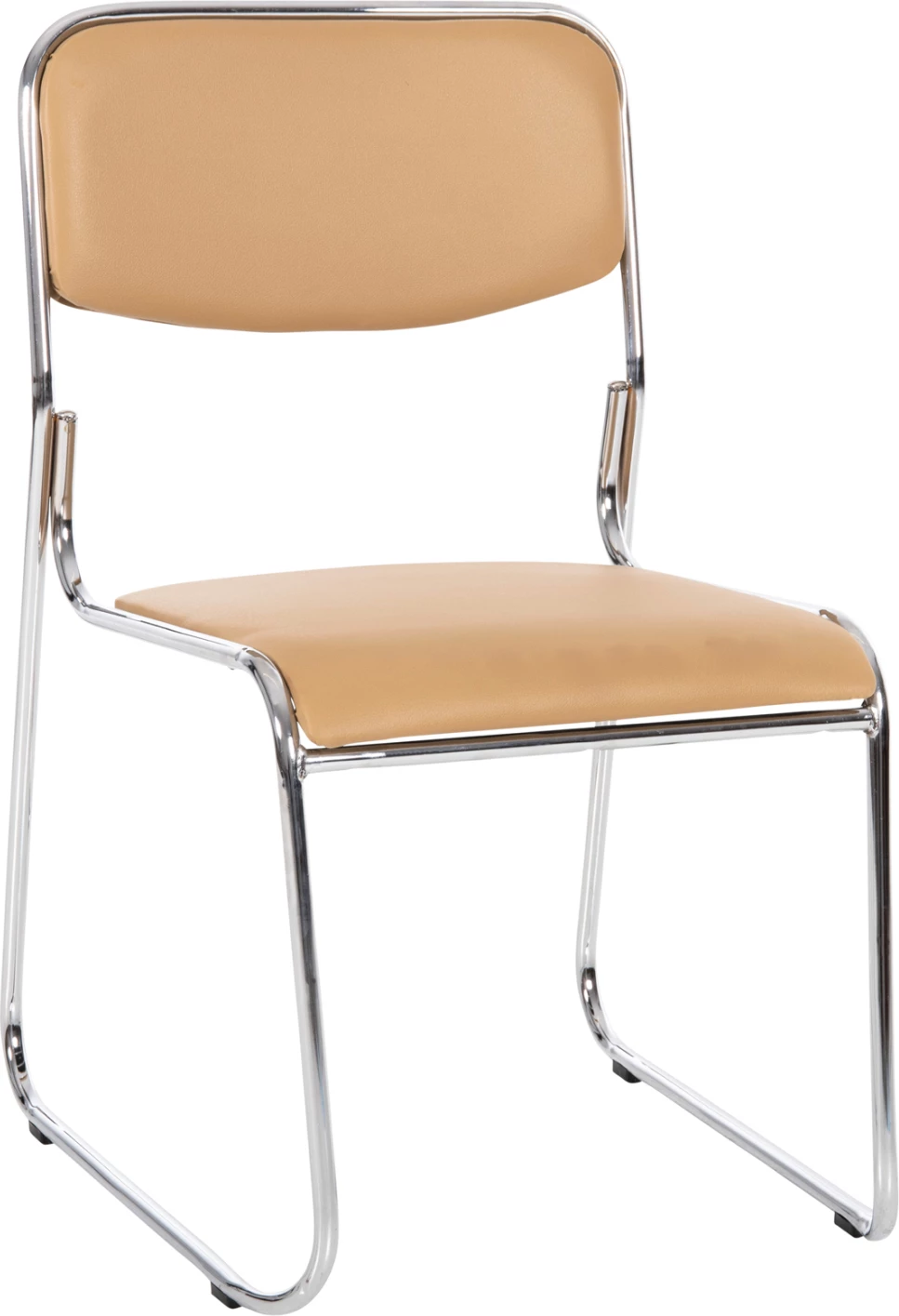 Konferenčni/obiskovalni stol MABEL FH1019.07 kromiran okvir-mocha PU 47x48x78Hcm