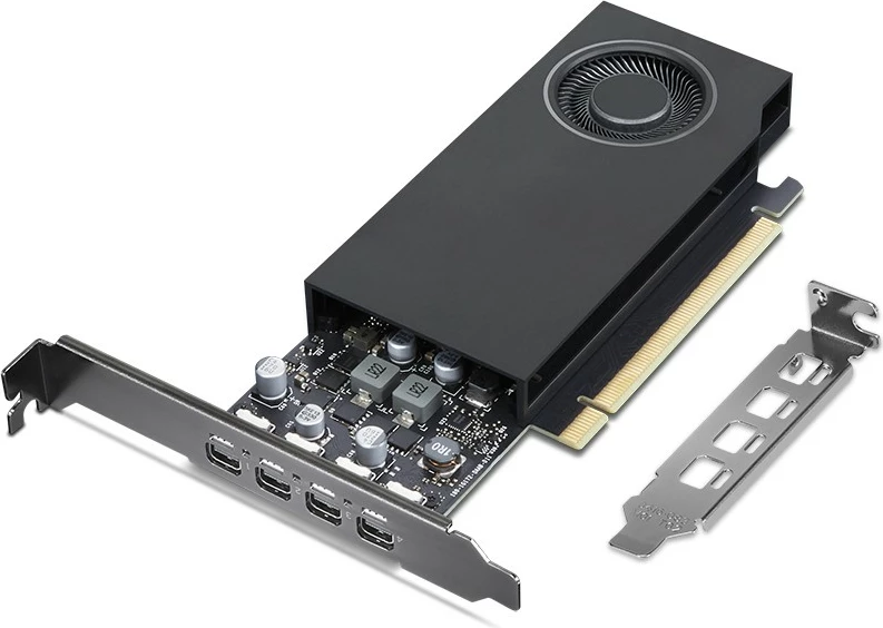 Grafična kartica Lenovo RTX A1000 8GB GDDR6, mini-DP*4, črna