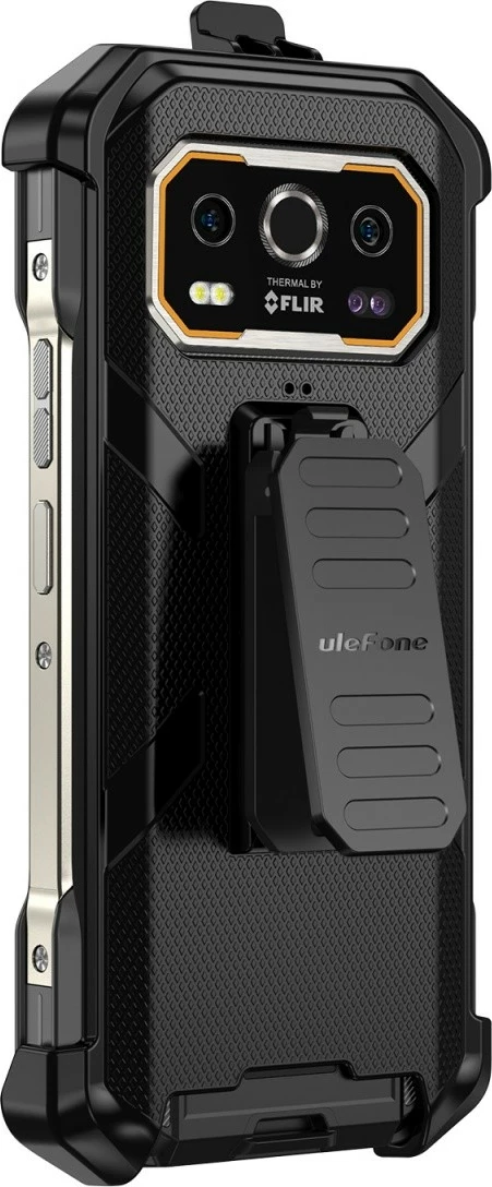 Univerzalen ovitek za Ulefone Armor 27/27 Pro/27T/27T Pro UF-C-A27, črn, z vrvico in karabinjerjem