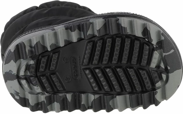 Visoke tople otroške škornje Crocs, črne