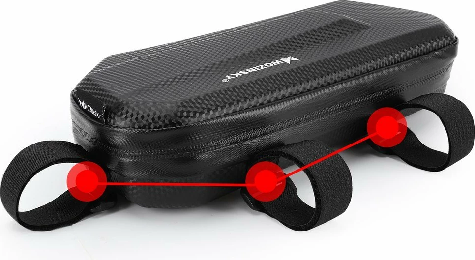 Torba za okvir kolesa Wozinsky WBB10BK, 1,5 L, črna