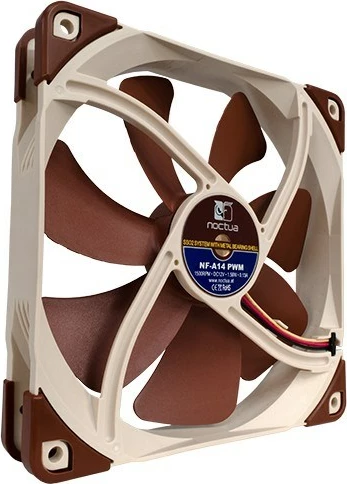 Hlajenje NF-A14 PWM 14 cm, Noctua, rjavo