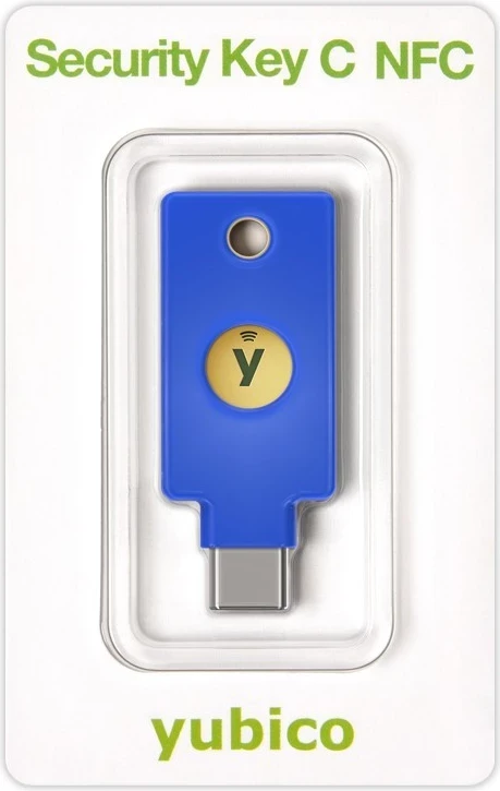 Varnostni ključ C NFC, Yubico, moder