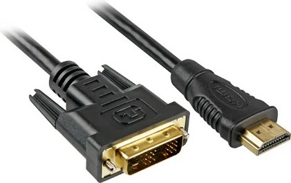 HDMI na DVI-D kabel Sharkoon 3 m, črn